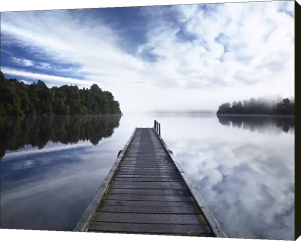 New Zealand, Westland, Lake Mapourika