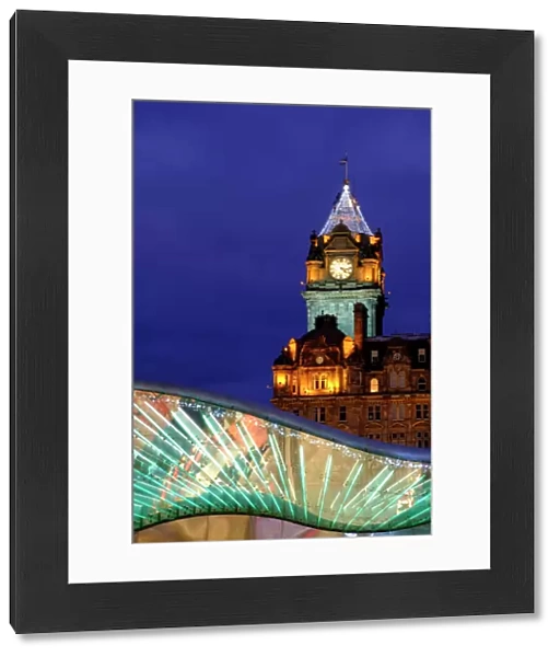 Scotland, Edinburgh, Balmoral Hotel Clock Tower