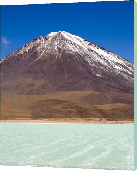 Bolivia, Southern Altiplano, Laguna Verde. Tourist trip 4x4s parked near Laguna Verde