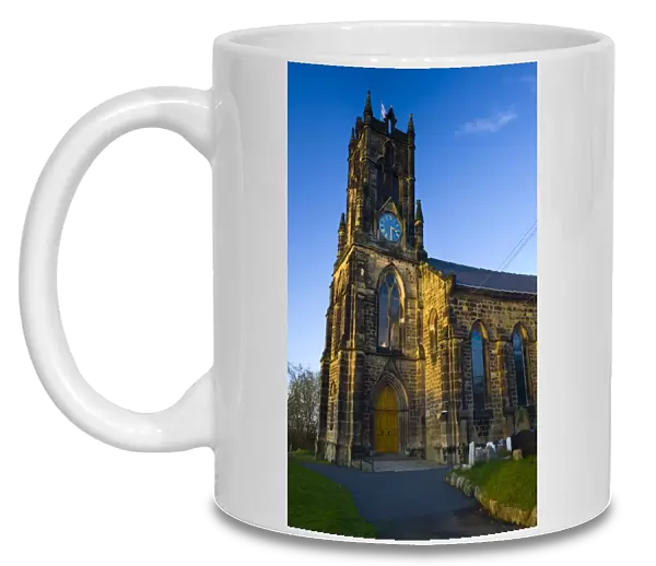 England, Tyne & Wear, Earsdon. The Saint Albans Church in Earsdon, a prominent landmark near the Northumberland