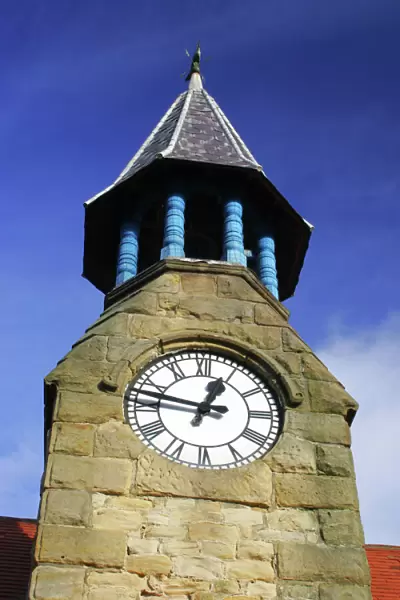 The local North Tyneside landmark of the cullercoats clock located in the listed Watch House building overlooking