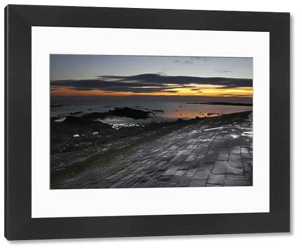 Sunrise viewed from the North Jetty in Cullercoats Bay