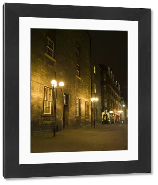 Scotland, Edinburgh, Rose Street. The narrow Rose Street was originally used as a service entrance to the houses on Princes Street and George Street which it runs