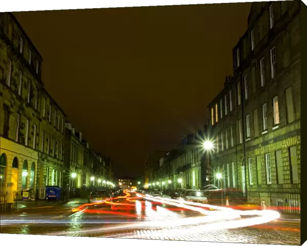 Scotland, Edinburgh, Northumberland Street. Traffic on Northumberland Street