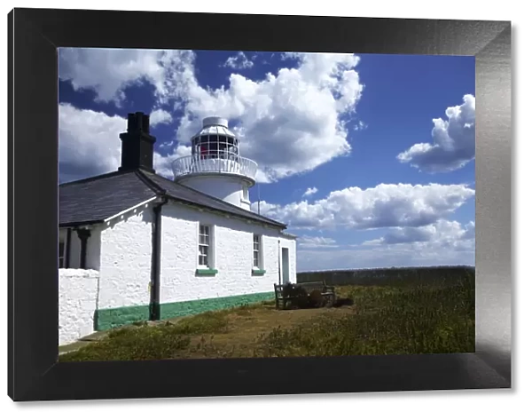 England Northumberland Farne Islands A lighthouse on the Farne Islands