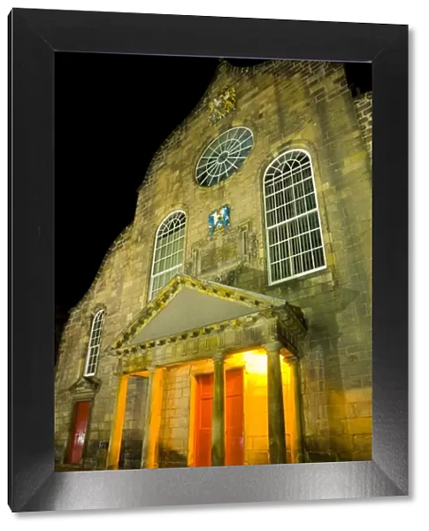 Scotland, Edinburgh, The Royal Mile. Canongate Kirk, located in Canongate a former separate burgh before becoming part of Edinburgh in 1856, was built in 1691 by Scottish architect