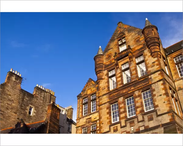 Scotland, Edinburgh, Castle Hill. The grand architecture of Castle Hill School