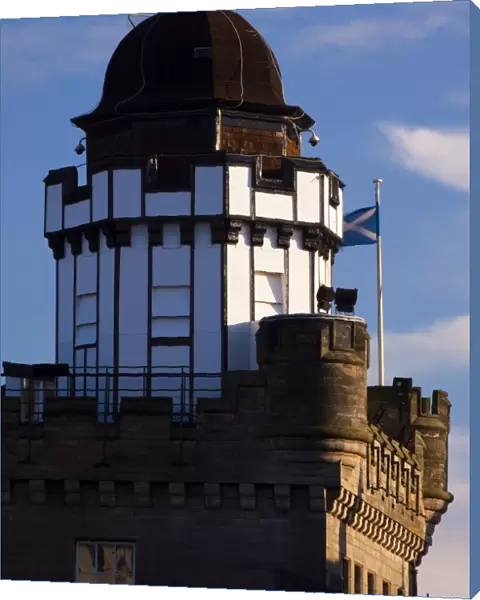 Scotland, Edinburgh, Camera Obscura. The Camera Obscura is located on a tower which had originally been the townhouse of the old Larid of Cockpen. This building was to become known as the Outlook Tower before its present title of the