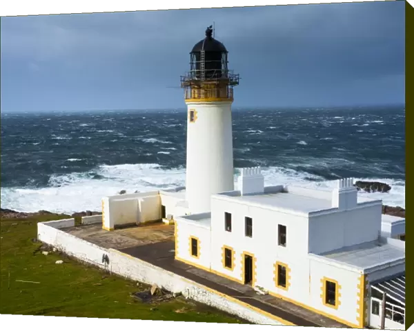 Scotland, Scottish Highlands, Rubha (Rua) Reidh Lighthouse. Rua Reidh Lighthouse