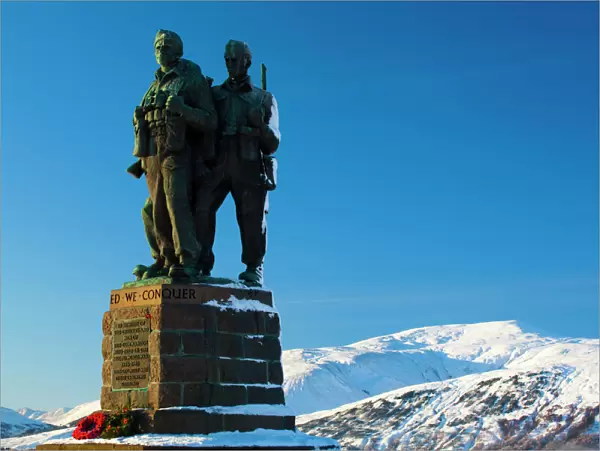Scotland, Scottish Highlands, The Great Glen. The Commando Memorial near Spean Bridge in the Great Glen commemorates the commandos who trained in the area during the Second