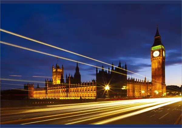England, Greater London, City of Westminster. The iconic Big Ben also known as the Clock Tower, part of the House of Parliament building (also known as the Palace of Westminster), located in the City of