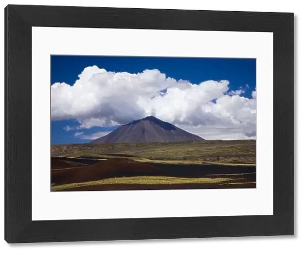 Argentina, Mendoza, Parque Provincial Payunia. The barren volcanic landscape of the reserve