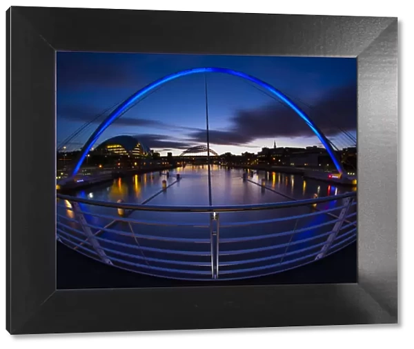 England, Newcastle upon Tyne & Gateshead. The Gateshead Millennium Bridge