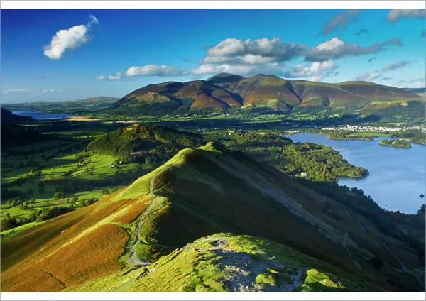 ENGLAND Cumbria Lake District National Park View from Cats Bells near Derwentwater
