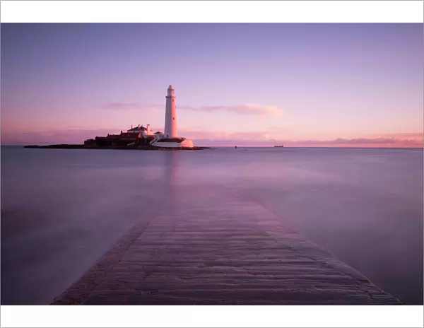 England, Tyne and Wear, St Marys Island & Lighthouse
