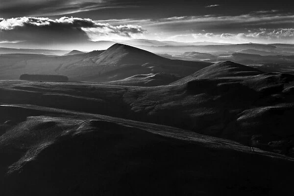 Black Light. Scotland, Scottish Borders, Border Ridge