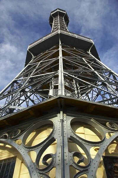 Czech Republic, Prague, Petrin Tower. The Petrin lookout tower provides fantastic views across the city