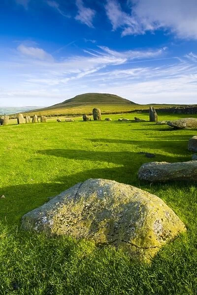 England, Cumbria, Swinside Stone Circle. The name of the Sunkenkirk stone circle