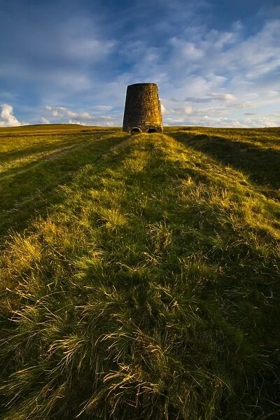 England, Northumberland, North Pennines. The remains of an old smelting flue on Dryburn Moor near Allendale