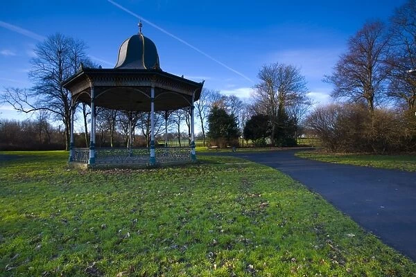 England, Tyne and Wear, Newcastle Upon Tyne. Bandstand in Exhibition Park