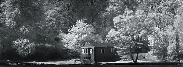 Forest Boathouse. England, Cumbria, Talkin Tarn