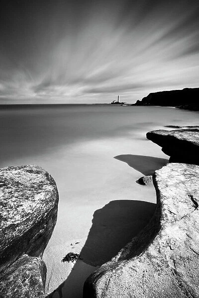 Lighthouse Clouds. England, Tyne & Wear, St Marys Island