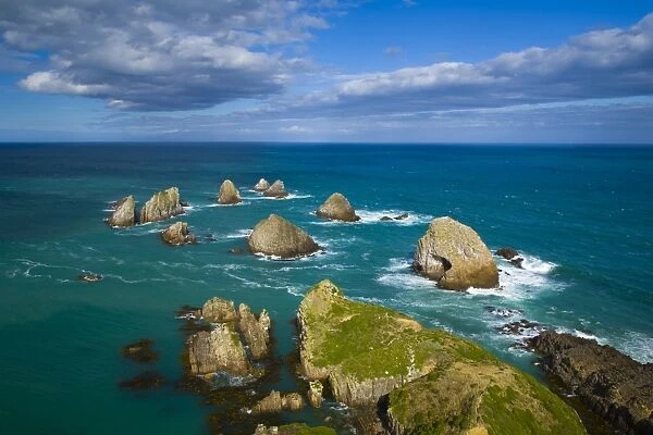 New Zealand, Southland, The Catlins. Nugget Point, located at the northern end of the Catlins coast