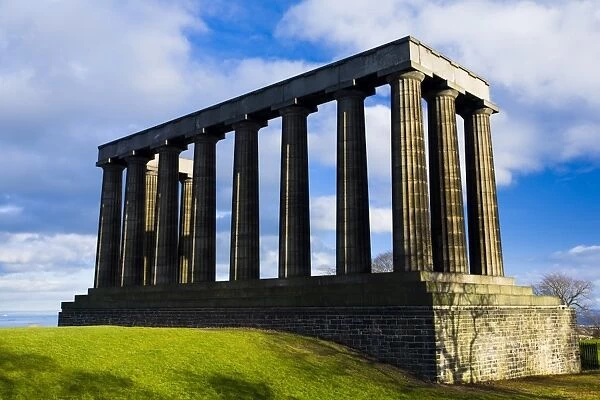 Scotland, Edinburgh, Calton Hill. The National Monument on Calton Hill