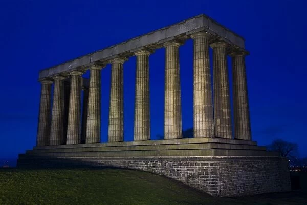 Scotland, Edinburgh, Calton Hill. The National Monument on Calton Hill