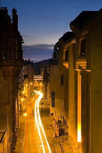 Scotland, Edinburgh, Edinburgh City. The Cowgate, viewed from the South Bridge