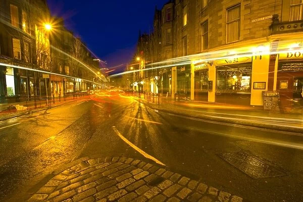 Scotland, Edinburgh, Edinburgh City. Forrest Road, a popular student area in the city