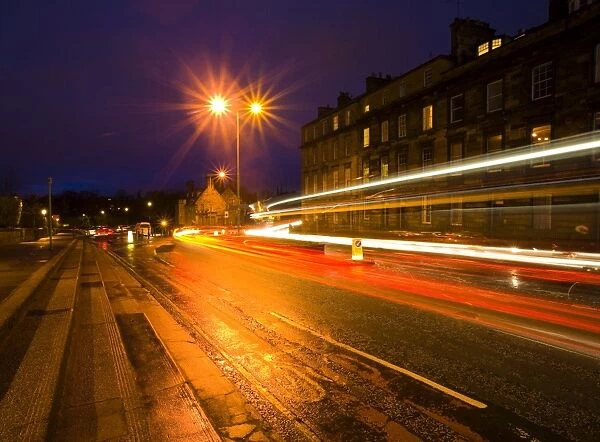 Scotland, Edinburgh, Edinburgh City. Queensferry Street heading north towards the Dean Bridge