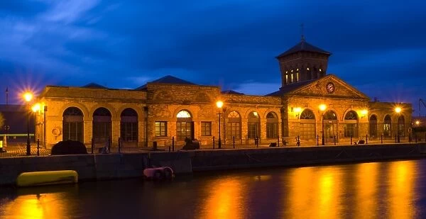 Scotland, Edinburgh, Leith. The Hydraulic Pumping Station in Prince of Wales Dock at Leith