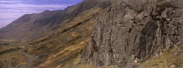 SCOTLAND, Scottish Highlands, Glen Coe. The sprawling mountains and landscape of Glen Coe