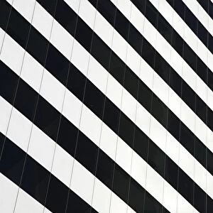 Argentina, Buenos Aires Province, Buenos Aires. Abstract view of a skyscraper in the financial district of the microcentro of