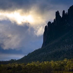 Australia, Tasmania, Cradle Mt - Lake St Clair National Park. Dramatic sky
