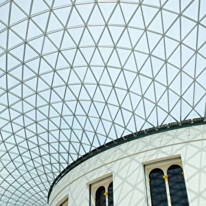 England, Greater London, London Borough of Camden. The covered great courtyard of the British Museum