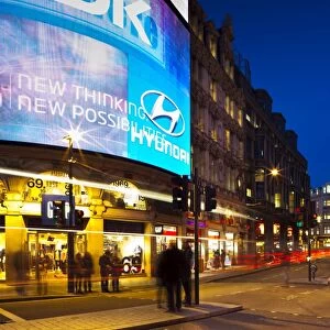 England, London, Piccadilly Circus. Piccadilly Circus located in the Londons West End in the City