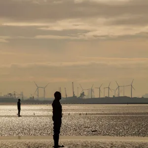 England, Merseyside, Antony Gormley Another Place