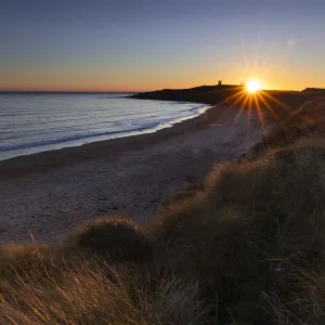 England, Northumberland, Dunstanburgh Castle