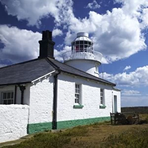 England Northumberland Farne Islands A lighthouse on the Farne Islands