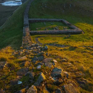 England, Northumberland, Hadrians Wall. Milecastle 39 on Hadrians Wall