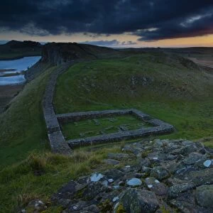 England, Northumberland, Hadrians Wall. Milecastle 39 on Hadrians Wall