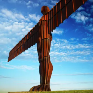 England, Tyne and Wear, Angel of the North. The Angel of the North statue near the cities of Gateshead and Newcastle