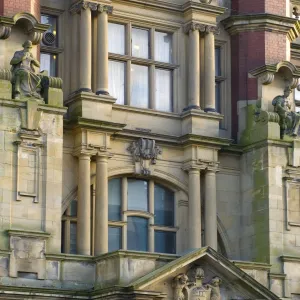 England, Tyne and Wear, Newcastle Upon Tyne. Architectural details of the Armstrong Building