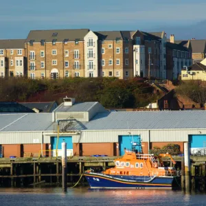 England, Tyne & Wear, North Shields. Tynemouth RNLI station located on the East Quayside at North Shields