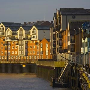England, Tyne & Wear, North Shields. Apartments on the North Shields Quayside