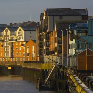 England, Tyne & Wear, North Shields. Apartments on the North Shields Quayside