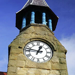 The local North Tyneside landmark of the cullercoats clock located in the listed Watch House building overlooking
