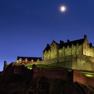 Scotland, Edinburgh, Edinburgh Castle. Edinburgh Castle is built upon the remains of an extinct volcano, originally known as Lookout Hill but now known as Castle Rock, which has been used as a stronghold for over